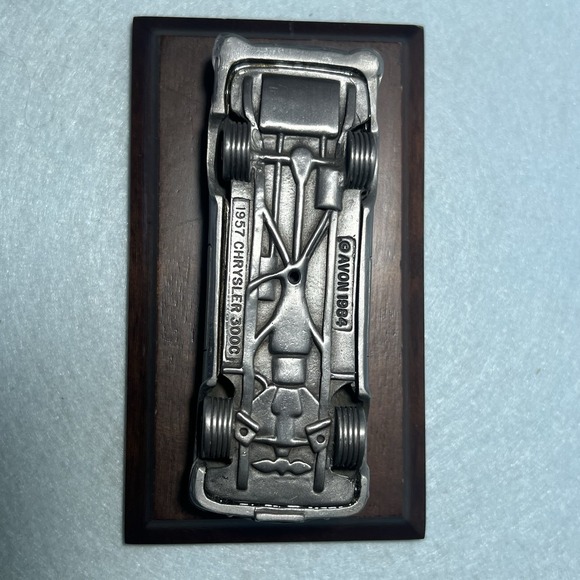 1957 CHRYSLER 300C" + Base Vintage 1984 Avon Pewter Car Collectibles - Picture 15 of 16